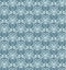 Intricate Silver and Blue Luxury Seamless Pattern on Dark Background