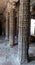 Intricate stone worked pillars of an ancient Kumbakonam temple, Tamil Nadu, India