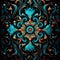 Intricate Symmetrical Amoled Wallpaper With Meticulous Details