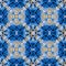 Intricate tribal colorful greek seamless pattern. Vector ornamental abstract background. Ethnic style geometric blue