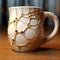 Intricate Web Design: 3d Printed Ceramic Coffee Cup With Realistic Details