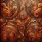 Intricate Wood Carving Detail, AI Generated