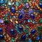 Intricately Designed Gemstone Tapestry: A Vibrant Mosaic of Opulence and Beauty