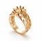 Intricately Detailed Gold Ring Inspired By Crown