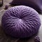 Intricately Detailed Purple Pillow With Circular Pillows - Zbrush Style