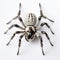 Intricately Sculpted Spider On White Background