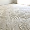Intricately Sculpted White Floor With Nature-inspired Abstraction