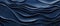 An intriguing abstract closeup of detailed organic dark blue wooden waving waves on a wall, Ai Generated