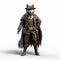 Intriguingly Taboo: 3d Wolf Cowboy Character Model