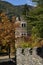 Introd medieval castle, Aosta Valley, Italy. Autumn