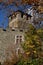 Introd medieval castle, Aosta Valley, Italy. Autumn