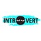 Introvert - inspire motivational quote. Hand drawn lettering. Youth slang, idiom.