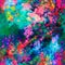 Intuitive art, psychedelic design Abstract multicolor blurry painted seamless pattern in bold, provocatively bright, flashy neon