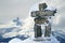 Inukshuk at the summit of Whistler mountain