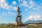 Inukshuk Vancouver with blue clouds sky backgrounds