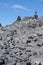 Inukshuks on top of Black Tusk mountain