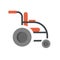 Invalid wheelchair icon flat isolated vector