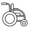 Invalid wheelchair icon, outline style