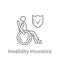 Invalidity Insurance icon. Simple element illustration. Invalidity Insurance symbol design from Insurance collection set. Can be u