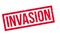 Invasion rubber stamp