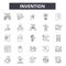 Invention line icons, signs, vector set, outline illustration concept