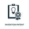 Invention Patent icon. Monochrome simple Invention Patent icon for templates, web design and infographics