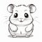 Inventive Cartoon Hamster With Eye-catching Clean Line Work