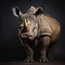 Inventive Character Designs: Very Large Rhino In Schlieren Photography Style