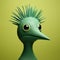 Inventive Eco-friendly Bird Character Design In Cinema4d Rendering