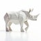 Inventive Origami Rhino: Precisionism Influence And Strong Lines
