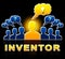 Inventor People Means Innovating Invents 3d Illustration