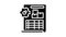 inventory adjustment report glyph icon animation