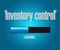 inventory control loading bar sign concept