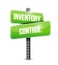 inventory control road sign concept