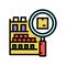 inventory management color icon vector illustration