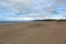 Inverness beach on a cloudy windy day on Cape Breton Island, Nova Scotia