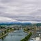 Inverness at cloudy weather in summer, Scotland