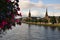 Inverness and Ness river, in the Scottish Highlands. Near to the city`s castle and Saint Andrew`s Cathedral. Scotland