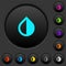 Invert colors dark push buttons with color icons