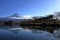 Inverted image of Mt. Fuji, view from Tanuki lake