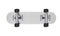 Inverted skateboard on a white background. 3d rendering