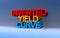 Inverted yield curve on blue