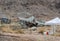 Investigating an F-16 aircraft crash site