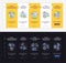 Investigation stages onboarding vector template