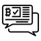 Investment bitcoin icon, outline style