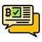 Investment bitcoin icon vector flat