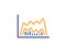 Investment chart line icon. Finance graph. Vector