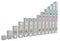 Investment chart stocks bonds growth blocks