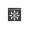 Investment dollar vector icon