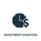 Investment Duration icon. Monochrome simple icon for templates, web design and infographics